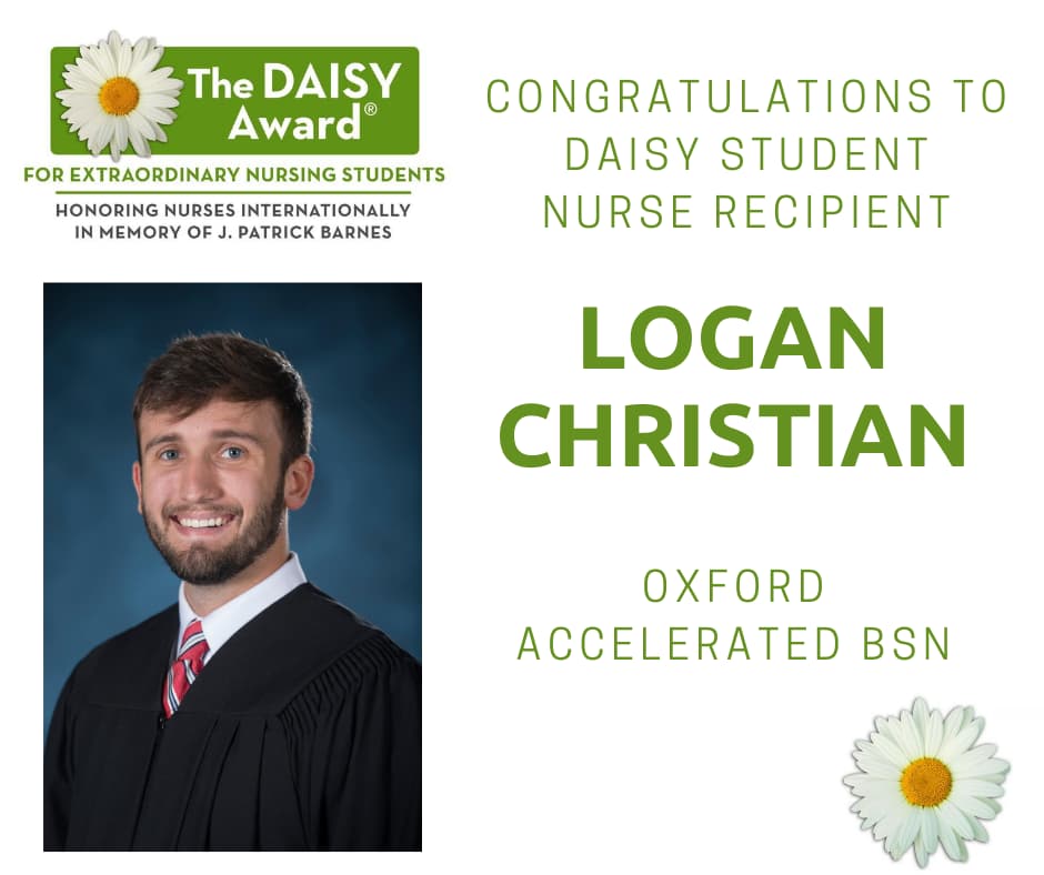 DAISY Student Award Logan Christian
